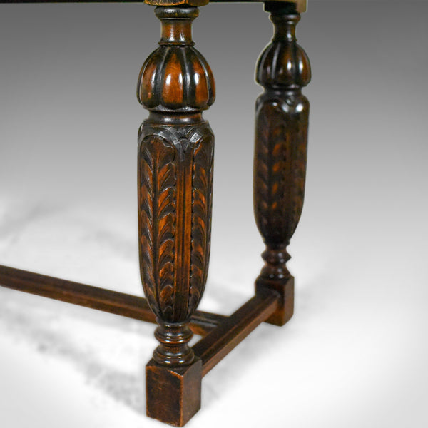 Antique Side or Coffee Table, Edwardian, Jacobean Revival, English Circa 1910 - London Fine Antiques