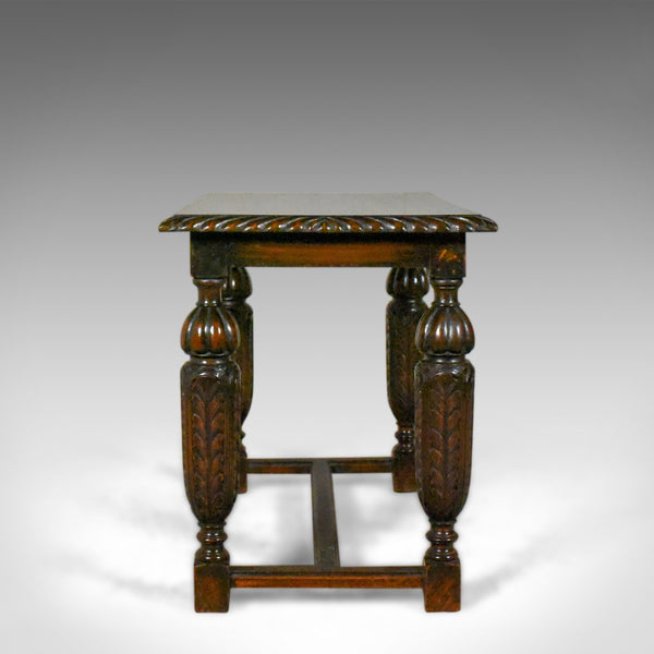 Antique Side or Coffee Table, Edwardian, Jacobean Revival, English Circa 1910 - London Fine Antiques