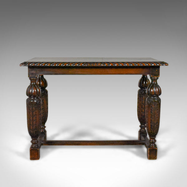 Antique Side or Coffee Table, Edwardian, Jacobean Revival, English Circa 1910 - London Fine Antiques