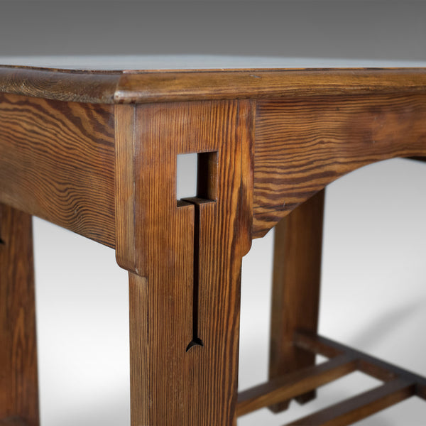 Antique Console Table, English, Arts & Crafts, Victorian, Pine, Side, Circa 1880 - London Fine Antiques
