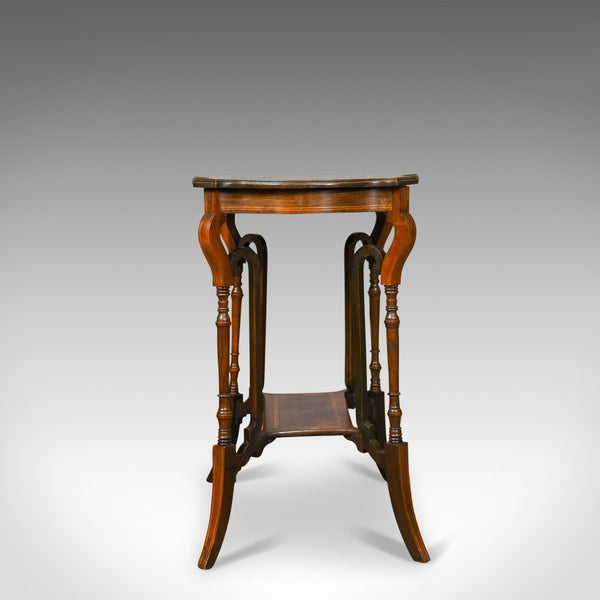 Antique Side Table, English, Edwardian, Lamp, Rosewood, Circa 1910 - London Fine Antiques