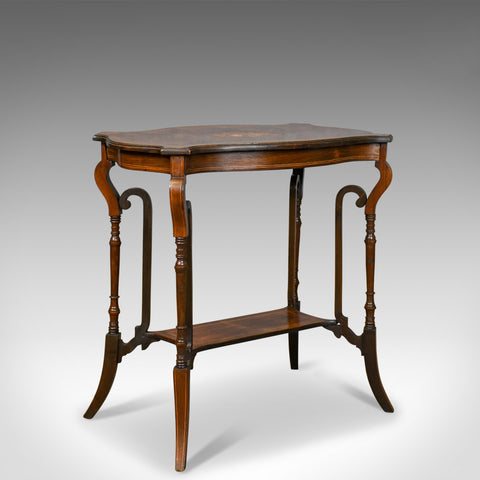 Antique Side Table, English, Edwardian, Lamp, Rosewood, Circa 1910 - London Fine Antiques