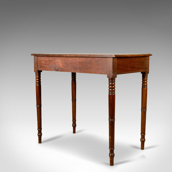 Antique Side Table, English, Georgian, Mahogany Bow Fronted Console Table c.1800 - London Fine Antiques