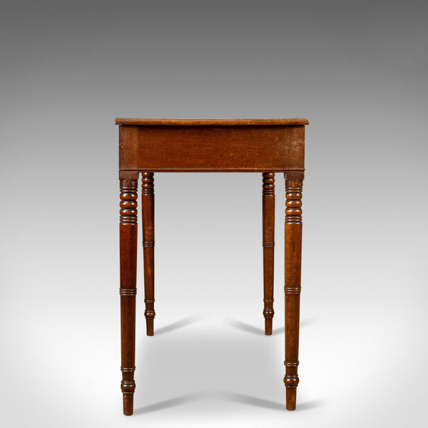 Antique Side Table, English, Georgian, Mahogany Bow Fronted Console Table c.1800 - London Fine Antiques