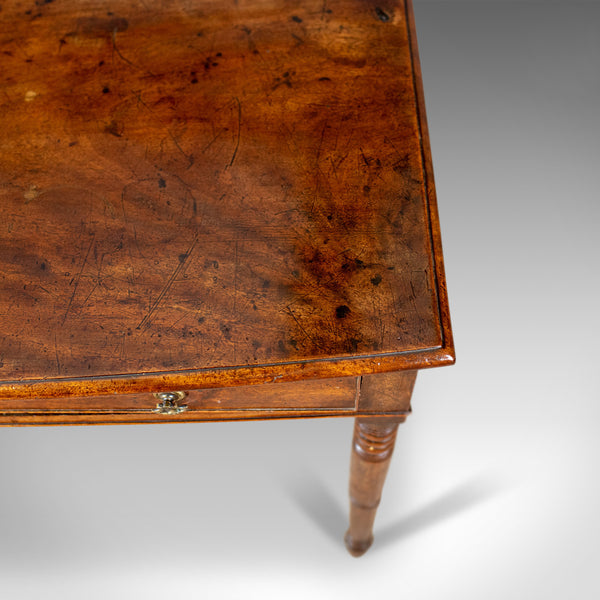 Antique Side Table, English, Georgian, Mahogany Bow Fronted Console Table c.1800 - London Fine Antiques