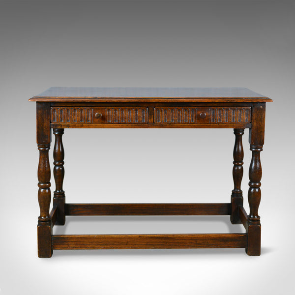Antique Side Table, English, Oak, C17th Revival, Console, Serving, Circa 1910 - London Fine Antiques