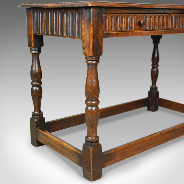 Antique Side Table, English, Oak, C17th Revival, Console, Serving, Circa 1910 - London Fine Antiques