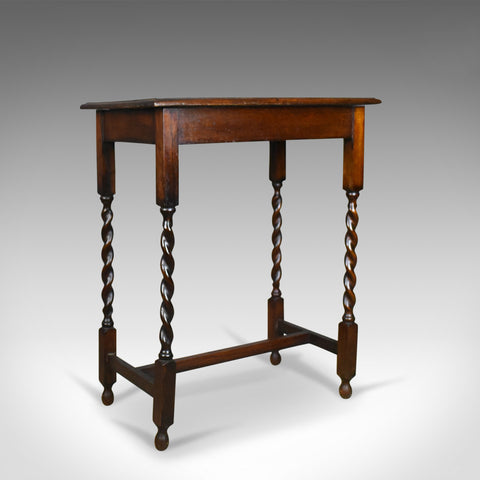 Antique Side Table, English, Oak, Edwardian, Circa 1910 - London Fine Antiques