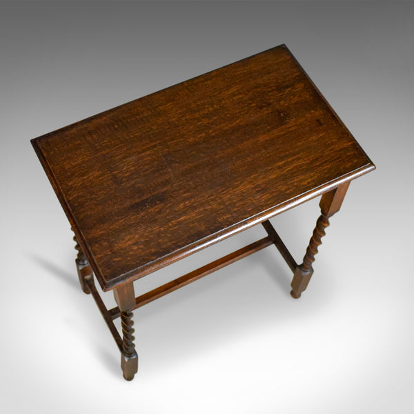 Antique Side Table, English, Oak, Edwardian, Circa 1910 - London Fine Antiques