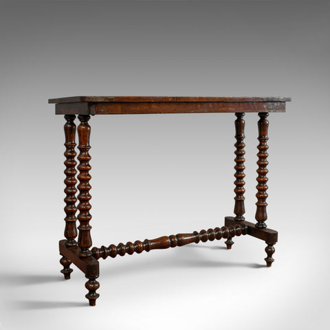 Antique Side Table, English, Victorian, Fruitwood, Marquetry, Circa 1880 - London Fine Antiques