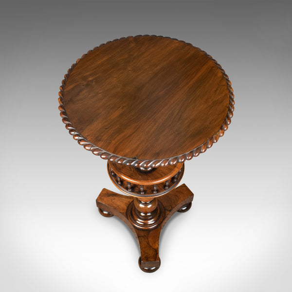 Antique Side Table, English, Victorian, Rosewood, Walnut, Occasional, Circa 1860 - London Fine Antiques