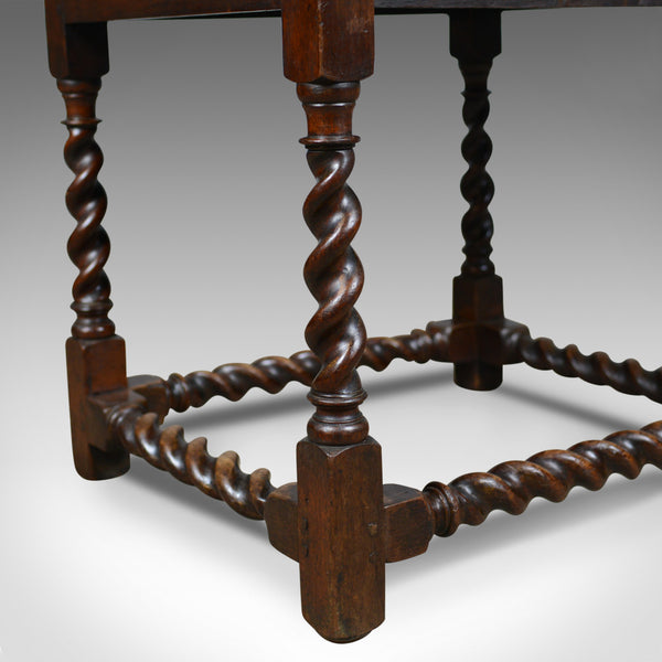 Antique Side Table, English, Victorian, English, Oak, Late C19th, Circa 1880 - London Fine Antiques
