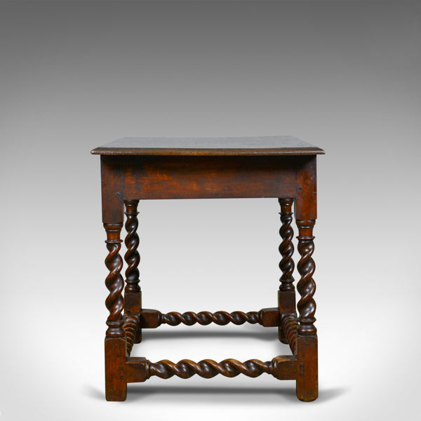 Antique Side Table, English, Victorian, English, Oak, Late C19th, Circa 1880 - London Fine Antiques