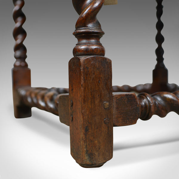 Antique Side Table, English, Victorian, English, Oak, Late C19th, Circa 1880 - London Fine Antiques