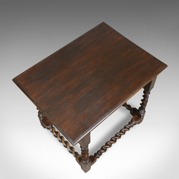 Antique Side Table, English, Victorian, English, Oak, Late C19th, Circa 1880 - London Fine Antiques