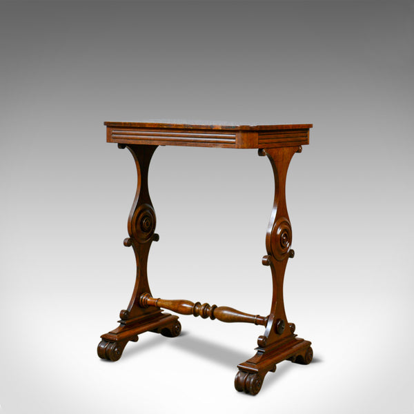 Antique Side Table, English, William IV, Companion, Mahogany, Circa 1835 - London Fine Antiques