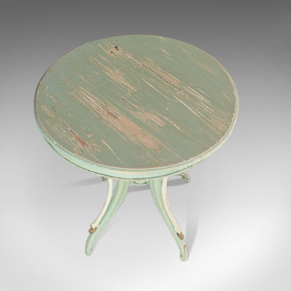 Antique Side Table, French, Painted, Pine, Cafe, Lamp, Occasional, Circa 1890 - London Fine Antiques