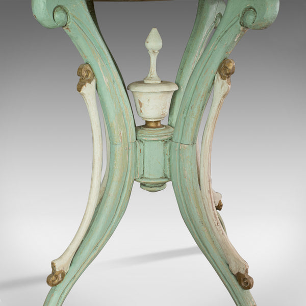 Antique Side Table, French, Painted, Pine, Cafe, Lamp, Occasional, Circa 1890 - London Fine Antiques