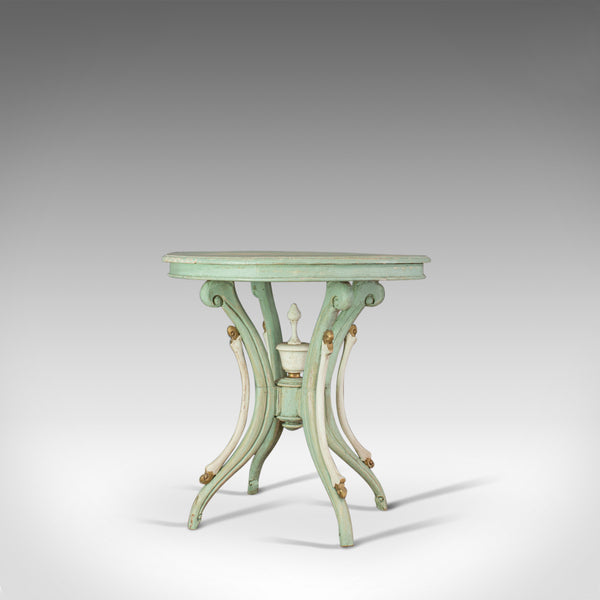 Antique Side Table, French, Painted, Pine, Cafe, Lamp, Occasional, Circa 1890 - London Fine Antiques