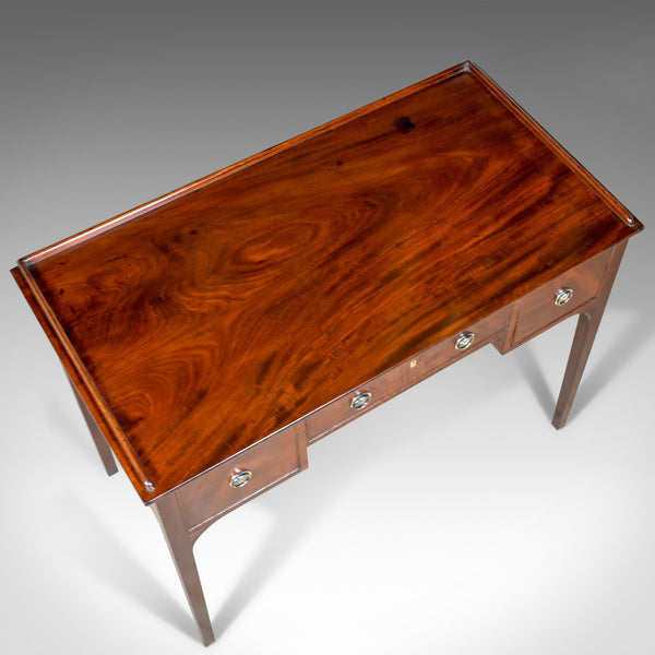 Antique Side Table, Mahogany, English, Writing Desk, Late Georgian, Circa 1800 - London Fine Antiques