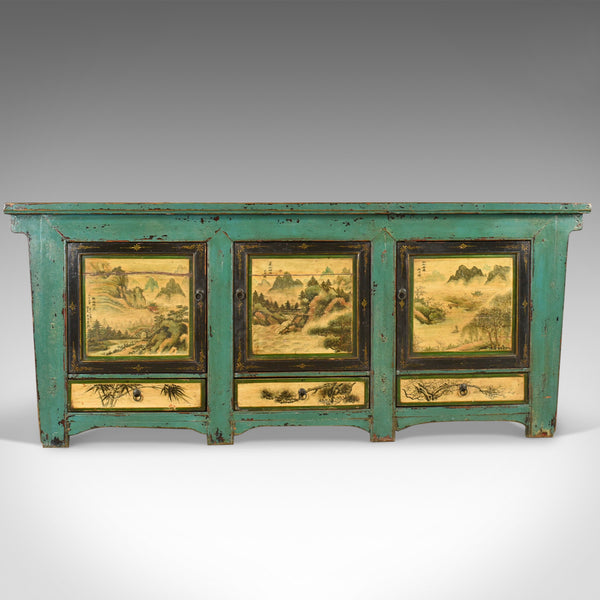 Vintage Sideboard, Chinese Painted Buffet, 19th Century Revival, Mid/Late C20th - London Fine Antiques