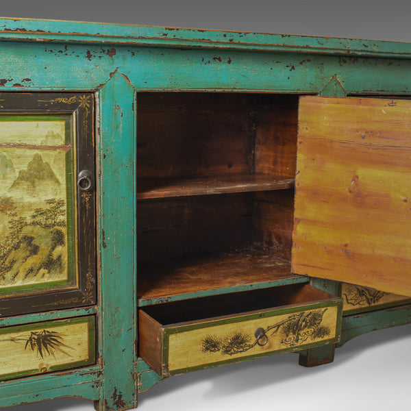 Vintage Sideboard, Chinese Painted Buffet, 19th Century Revival, Mid/Late C20th - London Fine Antiques