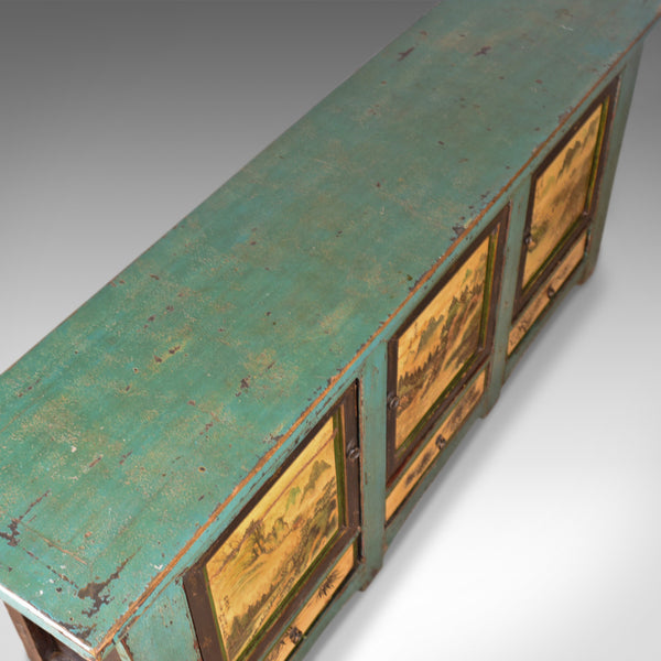 Vintage Sideboard, Chinese Painted Buffet, 19th Century Revival, Mid/Late C20th - London Fine Antiques