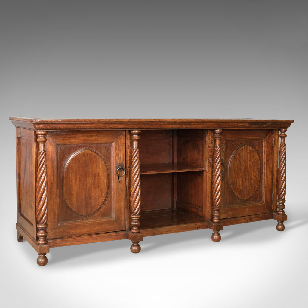 Antique Sideboard, Colonial Cabinet, Fruitwood, Cupboard, Early 20th Century - London Fine Antiques