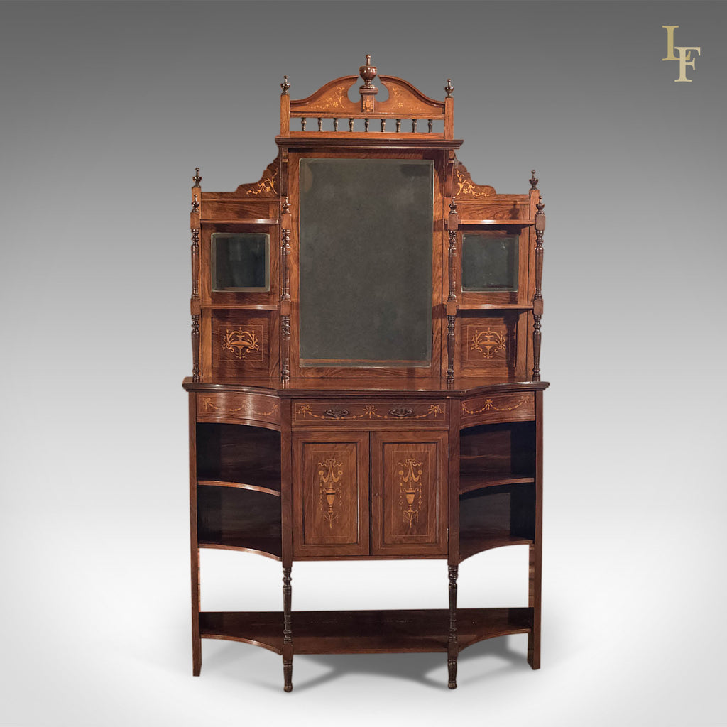 Edwardian mirror backed clearance sideboard
