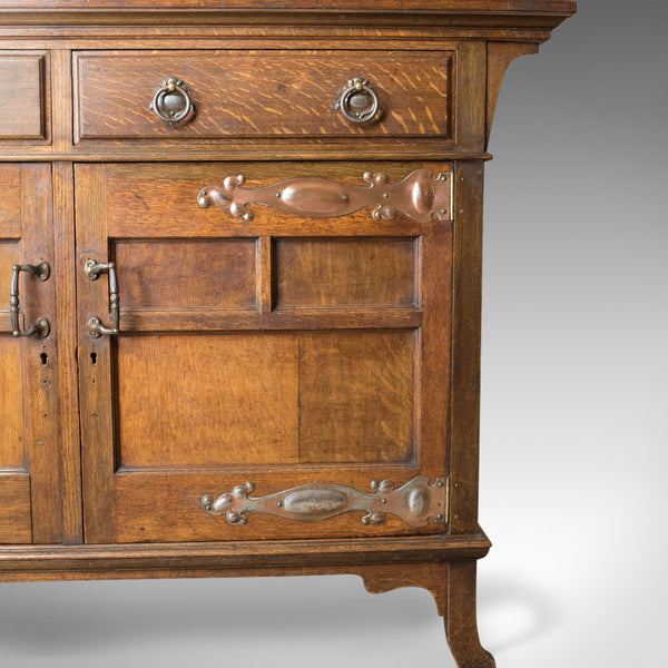 Antique Sideboard, English Oak, Arts & Crafts Cabinet, Liberty Taste, Circa 1900 - London Fine Antiques