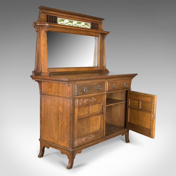 Antique Sideboard, English Oak, Arts & Crafts Cabinet, Liberty Taste, Circa 1900 - London Fine Antiques