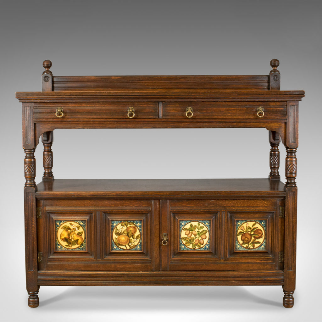 Antique Sideboard, Gillow & Co, Oak, Arts and Crafts Buffet Cabinet, Circa 1890 - London Fine Antiques