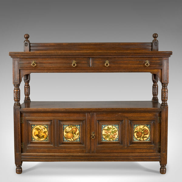 Antique Sideboard, Gillow & Co, Oak, Arts and Crafts Buffet Cabinet, Circa 1890 - London Fine Antiques