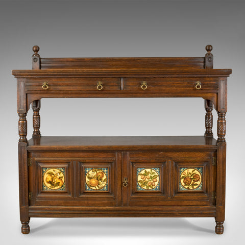 Antique Sideboard, Gillow & Co, Oak, Arts and Crafts Buffet Cabinet, Circa 1890 - London Fine Antiques