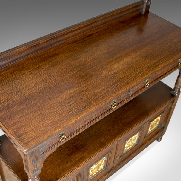 Antique Sideboard, Gillow & Co, Oak, Arts and Crafts Buffet Cabinet, Circa 1890 - London Fine Antiques