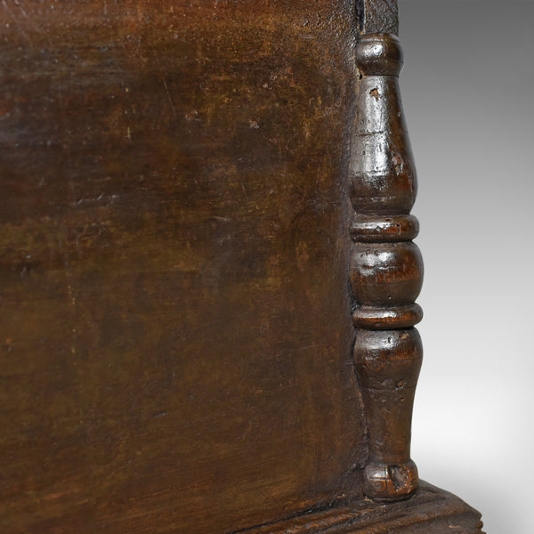 Antique Six Plank Coffer, English Oak Sword Chest, Charles II Trunk Circa 1680 - London Fine Antiques