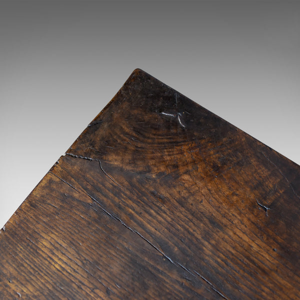 Antique Six Plank Coffer, English Oak Sword Chest, Charles II Trunk Circa 1680 - London Fine Antiques