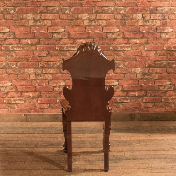 Victorian Solid Shield Back Hall Chair, c.1880 - London Fine Antiques