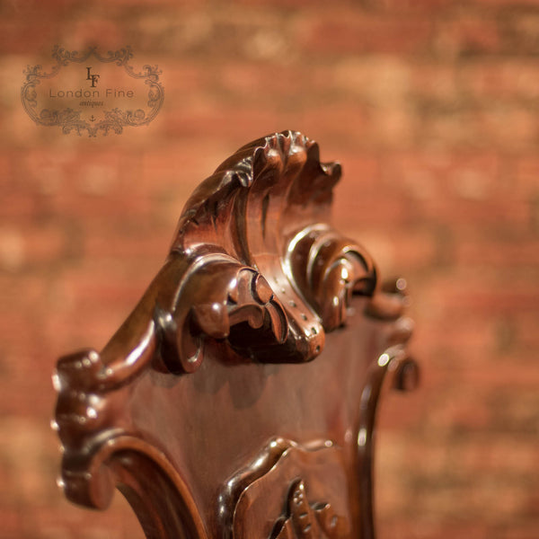 Victorian Solid Shield Back Hall Chair, c.1880 - London Fine Antiques