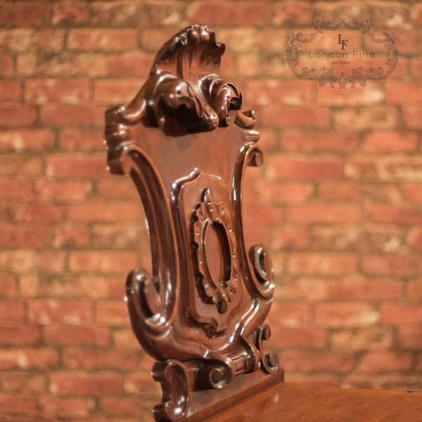 Victorian Solid Shield Back Hall Chair, c.1880 - London Fine Antiques