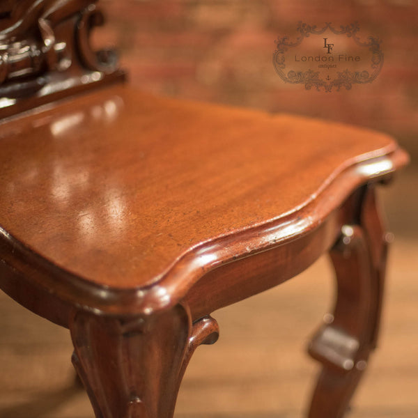 Victorian Solid Shield Back Hall Chair, c.1880 - London Fine Antiques