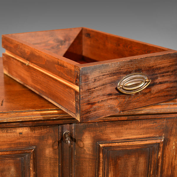 Antique Specimen Cabinet, French Oak Cupboard, Secretaire, Desk Circa 1850 - London Fine Antiques