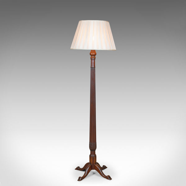 Antique Standard Lamp, English, Edwardian, William IV Bedpost Light, c.1910 - London Fine Antiques