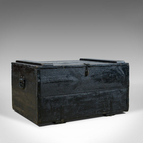 Antique Steamer Trunk, Wildman, British Vice-Consulate, Chile, Ships Chest c1919 - London Fine Antiques