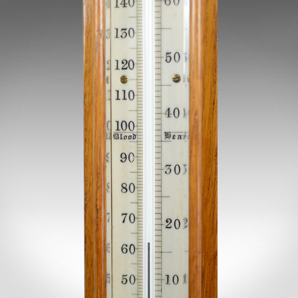 Antique Stick Barometer, Thermometer, Carpenter and Westley, London, Oak, c.1860 - London Fine Antiques