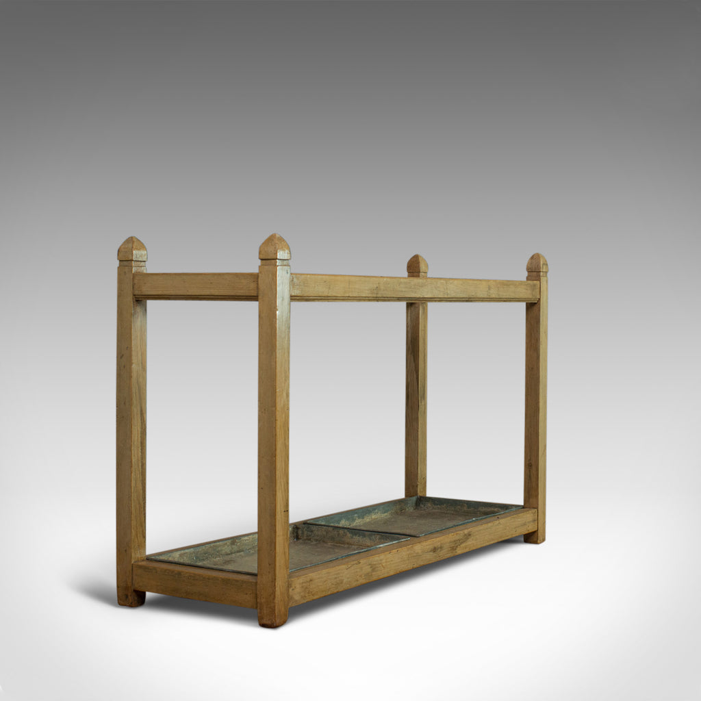 Large Antique Stick Stand, English, Victorian, Pine, Umbrella, Rack, Circa 1900 - London Fine Antiques