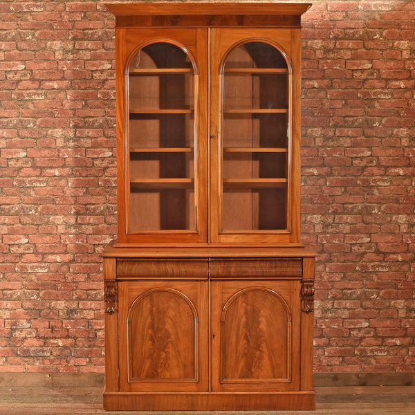 Victorian Glazed Bookcase Cabinet, c.1840 - London Fine Antiques