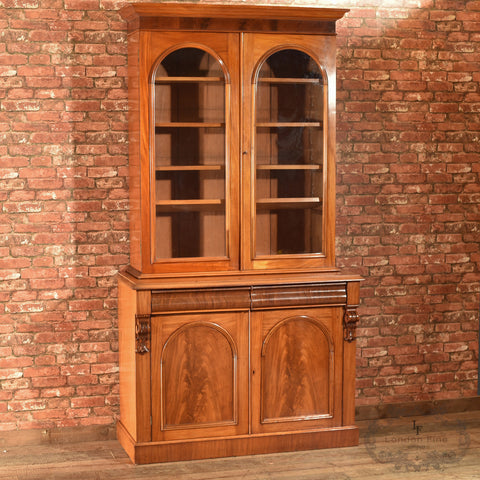 Victorian Glazed Bookcase Cabinet, c.1840 - London Fine Antiques