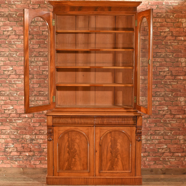 Victorian Glazed Bookcase Cabinet, c.1840 - London Fine Antiques