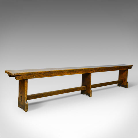 Antique Tavern Bench, Georgian, English, Oak, Six Seater, Form, C19th, c.1810 - London Fine Antiques